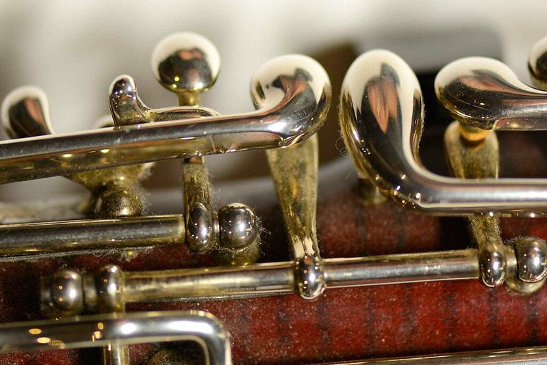 Decorative picture of bassoon keys